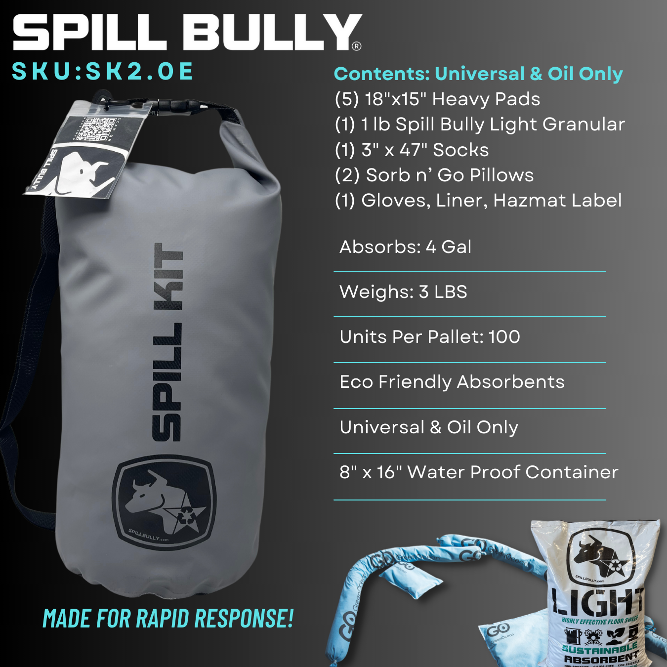 Spill Bully Spill Kit - Small Economy